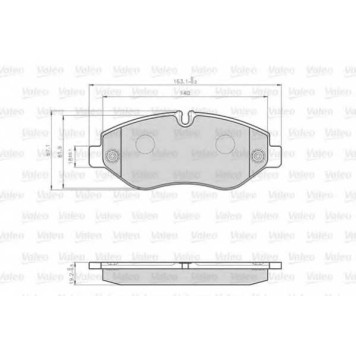 Колодки тормозные дисковые передний <b>VALEO 872229 / 29229</b>