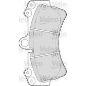 VALEO 598656 - колодки тормозные, передние