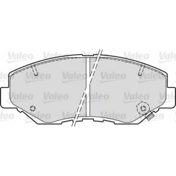Колодки тормозные дисковые передний для HONDA ACCORD(CF,CL,CM), CR(RD#), ELEMENT <b>VALEO 598757</b>