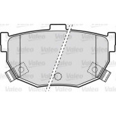 Колодки тормозные дисковые задний для HYUNDAI COUPE, ELANTRA, LANTRA, TIBURON / KIA CERATO KOUP, CERATO, SOUL / NISSAN BLUEBIRD, MAXIMA <b>VALEO 598817</b>