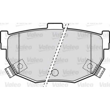 Колодки тормозные дисковые задний для HYUNDAI COUPE, ELANTRA, LANTRA, TIBURON / KIA CERATO KOUP, CERATO, SOUL / NISSAN BLUEBIRD, MAXIMA <b>VALEO 598817</b>