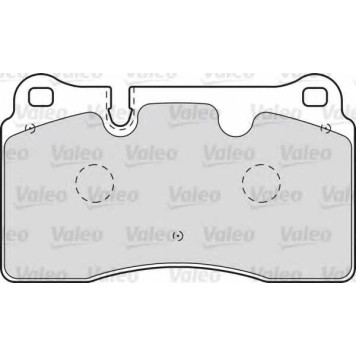 Колодки тормозные дисковые передний для VW TOUAREG(7L6,7L7,7LA,7P5) <b>VALEO 598994</b>