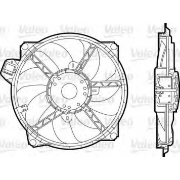 Вентилятор охлаждения двигателя VALEO 696376