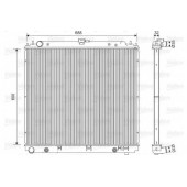 Радиатор охлаждения двигателя VALEO 701566