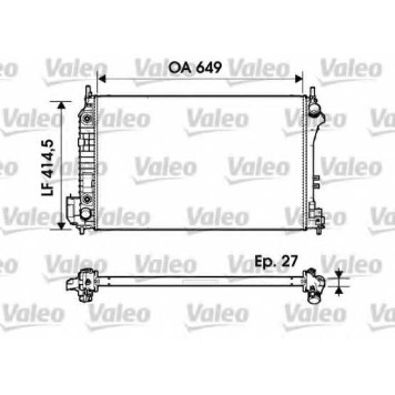 Радиатор охлаждения двигателя VALEO 732947