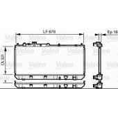 Радиатор охлаждения двигателя VALEO 734123
