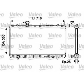 Радиатор охлаждения двигателя VALEO 734165