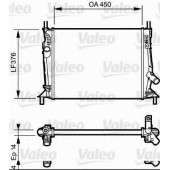 Радиатор охлаждения двигателя VALEO 734319