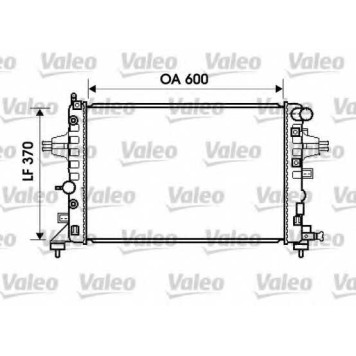 Радиатор охлаждения двигателя VALEO 734381