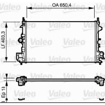 Радиатор охлаждения двигателя VALEO 734981
