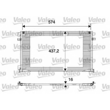 Конденсатор кондиционера VALEO CA1113 / 817577