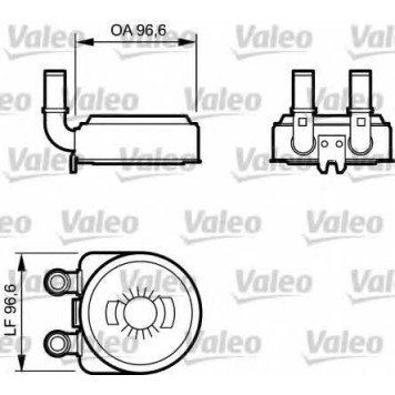 Масляный радиатор масла двигателя VALEO 817705