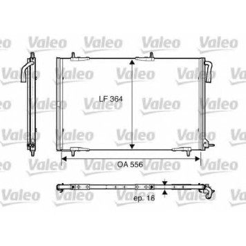 Конденсатор кондиционера VALEO 818001