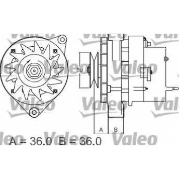 Генератор 35А <b>VALEO 433478 / 9AR2729F</b>-1