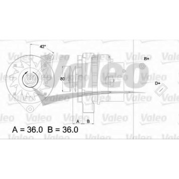 Генератор 35А <b>VALEO 433478 / 9AR2729F</b>