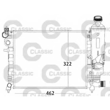 Радиатор охлаждения двигателя VALEO RM1107 / 231498