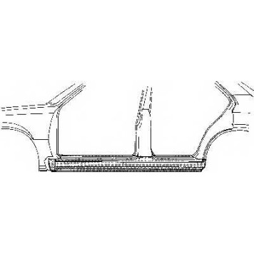 Накладка порога VAN WEZEL 3760104