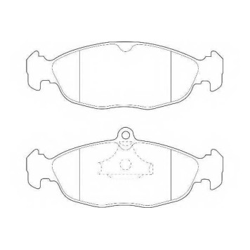 Колодки тормозные дисковые передний для CHEVROLET CORSA, LANOS / DAEWOO LANOS, NEXIA / OPEL ASTRA, COMBO, CORSA, TIGRA, VECTRA <b>WAGNER WBP20547A</b>