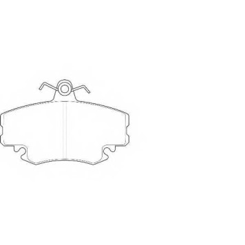 Колодки тормозные дисковые передний для RENAULT CLIO, LOGAN, SANDERO/STEPWAY, THALIA, TWINGO <b>WAGNER WBP21463B</b>