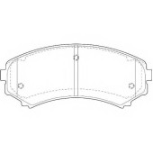 Колодки тормозные дисковые передний для ISUZU D-MAX / MAZDA E-SERIE / MITSUBISHI GRANDIS, PAJERO, PROUDIA/DIGNITY <b>WAGNER WBP23488A</b>