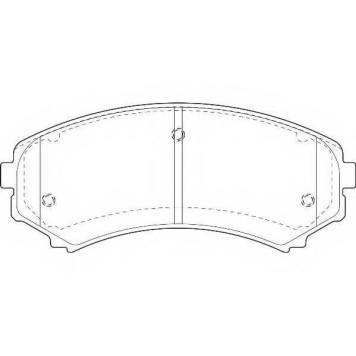 Колодки тормозные дисковые передний для ISUZU D-MAX / MAZDA E-SERIE / MITSUBISHI GRANDIS, PAJERO, PROUDIA/DIGNITY <b>WAGNER WBP23488A</b>