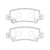 Колодки тормозные дисковые задний для TOYOTA COROLLA(##E11#, #E12J#, #E12T#, CDE12#, NDE12#, ZDE12#, ZZE12#) <b>WAGNER WBP23816A</b>