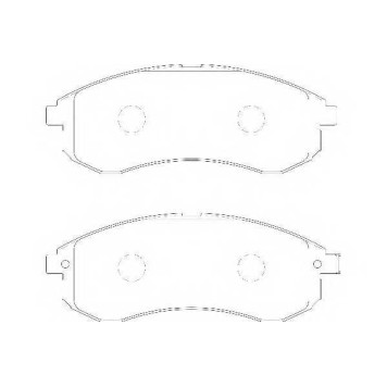 Колодки тормозные дисковые передний для MITSUBISHI L 200(K6#T,K7#T) <b>WAGNER WBP23879A</b>