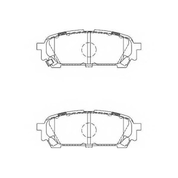 Колодки тормозные дисковые задний для SUBARU FORESTER(SG), IMPREZA(GD,GG) <b>WAGNER WBP24331A</b>