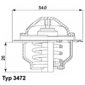 Термостат охлаждающей жидкости WAHLER 3472.87D