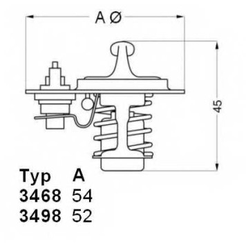 Термостат охлаждающей жидкости WAHLER 3498.88D