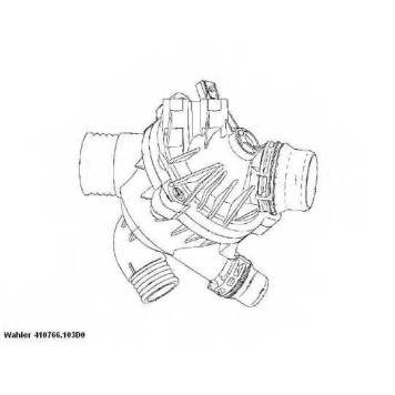 Термостат охлаждающей жидкости WAHLER 410766.103D0