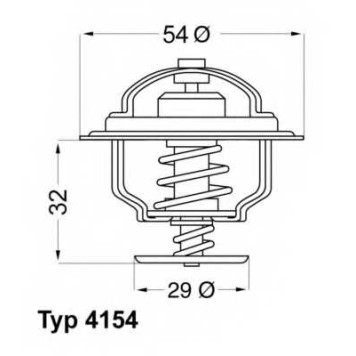 Термостат охлаждающей жидкости WAHLER 4154.82D