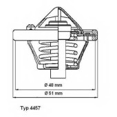 Термостат охлаждающей жидкости WAHLER 4457.82D