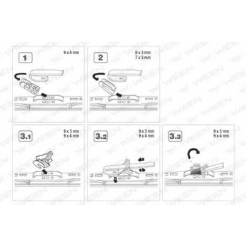 Щетка стеклоочистителя WEEN 100-1019-1