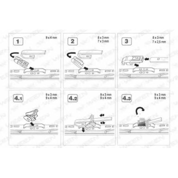 Щетка стеклоочистителя WEEN 100-2021-1