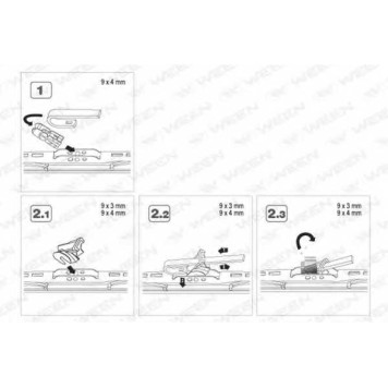 Щетка стеклоочистителя WEEN 100-2024-1