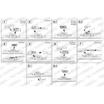 Щетка стеклоочистителя WEEN 100-3021-1