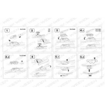 Щетка стеклоочистителя WEEN 100-4014-1