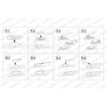 Щетка стеклоочистителя WEEN 100-4021-2