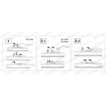 Щетка стеклоочистителя WEEN 100-5022-1