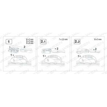 Щетка стеклоочистителя WEEN 100-6014-1