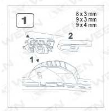 Щетка стеклоочистителя WEEN 100-6022-1