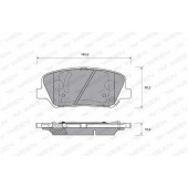 Колодки тормозные дисковые передний для HYUNDAI i30 CW(GD), i30(GD), VELOSTER(FS) / KIA CEED(JD), CEE`D(JD), OPTIMA, PRO CEE?D(JD) <b>WEEN 151-0003 / 21580</b>