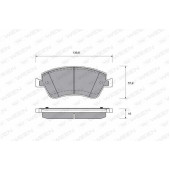 Колодки тормозные дисковые передний для TOYOTA AURIS(ADE15#, NDE15#, NRE15#, ZRE15#, ZZE15#) <b>WEEN 151-0014 / 21580</b>