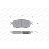 Колодки тормозные дисковые передний для LEXUS ES(MCV#,VZV#) / TOYOTA ALPHARD(ANH1#,ATH1#,MNH1#), CAMRY(#XV3#,ACV3#,MCV3#) <b>WEEN 151-0017 / 21580</b>