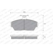 Колодки тормозные дисковые передний <b>WEEN 151-1101</b>