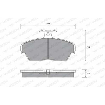 Колодки тормозные дисковые передний <b>WEEN 151-1101</b>