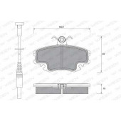 Колодки тормозные дисковые для RENAULT 19, 21, 25, CLIO, LOGAN, MEGANE, RAPID, SANDERO/STEPWAY, SUPER 5, THALIA, TWINGO <b>WEEN 151-1107 / 21463</b>