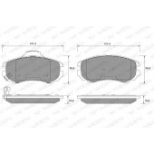 Колодки тормозные дисковые для HYUNDAI COUPE(GK), ELANTRA(HD,XD), TIBURON / KIA SPORTAGE(JE#,KM#) <b>WEEN 151-1118 / 23891</b>