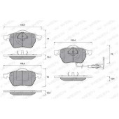 Колодки тормозные дисковые для AUDI A3, TT / SKODA OCTAVIA / VW BORA, GOLF, NEW BEETLE, POLO <b>WEEN 151-1123 / 20676</b>